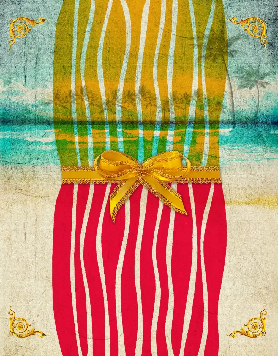 חוף ים 2 - רוזה לשצ'ינסקי - תמונות וינטג' לסלון קולאז'ים סטים בסגנון מודרני  - מק''ט: 205902