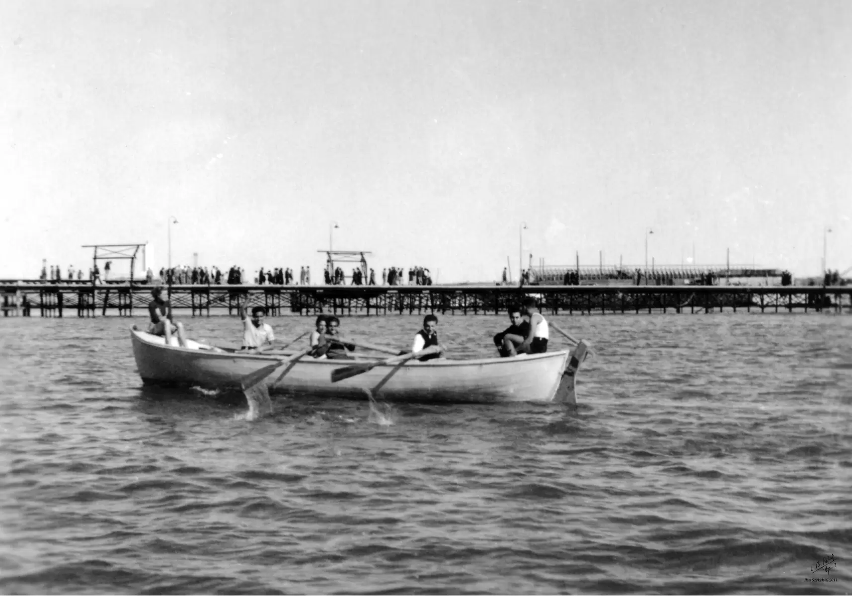 תל אביב 1939 משייטים בנמל - דוד לסלו סקלי -  - מק''ט: 153046