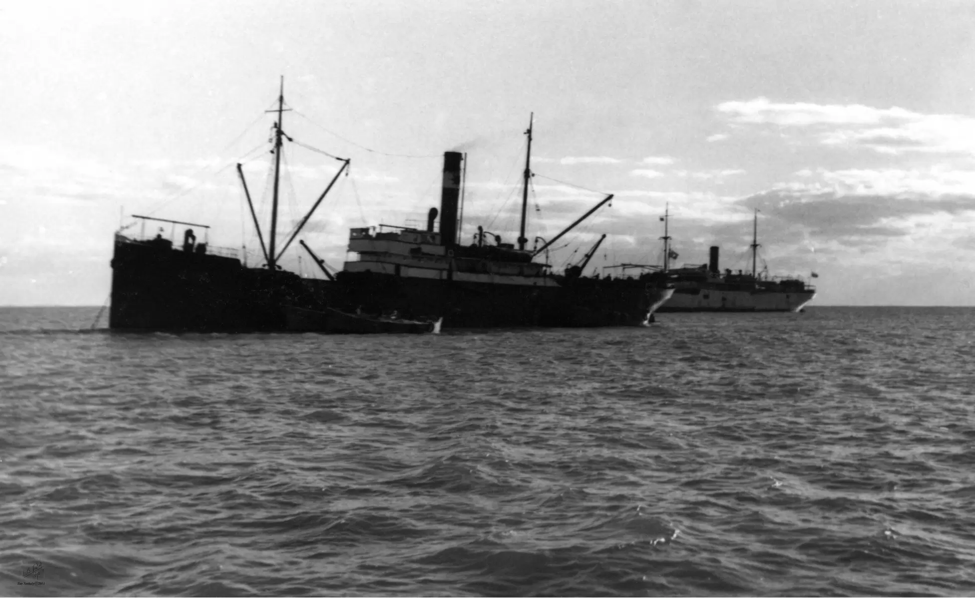 תל אביב 1937 אוניות מטען - דוד לסלו סקלי -  - מק''ט: 153253