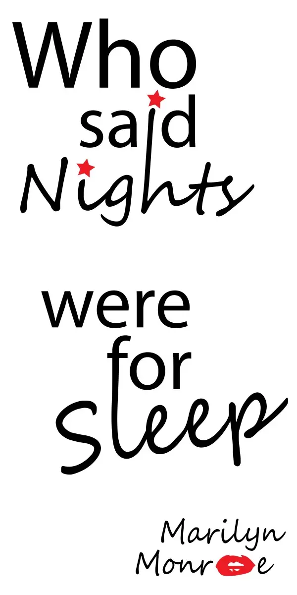 Night were for sleep - מסגרת עיצובים - מדבקות קיר משפטי השראה טיפוגרפיה דקורטיבית  - מק''ט: 240398