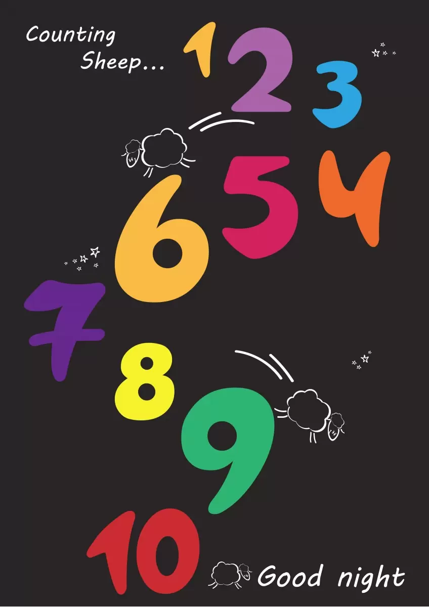 Funny Numbers - מסגרת עיצובים - טיפוגרפיה דקורטיבית  - מק''ט: 240887
