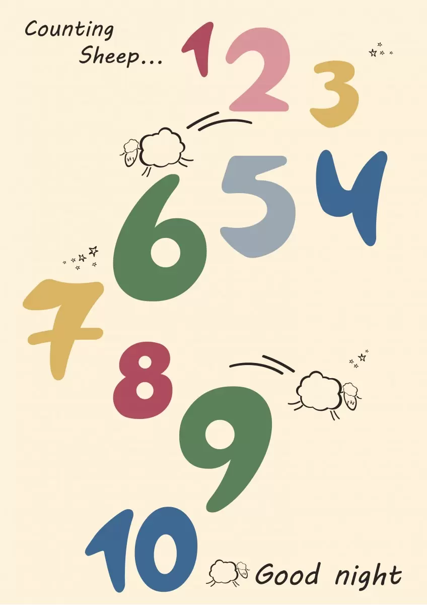 Funny Numbers - מסגרת עיצובים - טיפוגרפיה דקורטיבית  - מק''ט: 240889