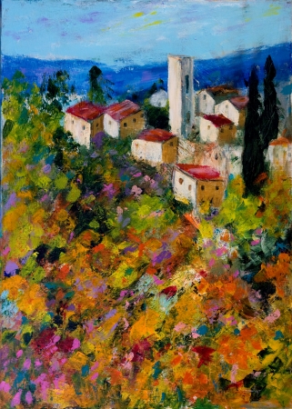 ציורי נוף באקריליק ושמן