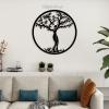 תמונת מתכת עגולה עץ החיים - תמונה 2