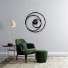 שעון קיר עגול מעגלים מודרני - תמונה 3