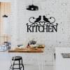 תמונת מתכת Kitchen עם ציפורי אהבה - תמונה 1
