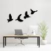 תמונת מתכת סט 4 ציפורים מעופפות - תמונה 3