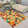 שטיח לחדר ילדים פי וי סי משולשים צבעוניים חמים - תמונה 2