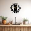 שעון קיר עגול ספרות גדולות - תמונה 3