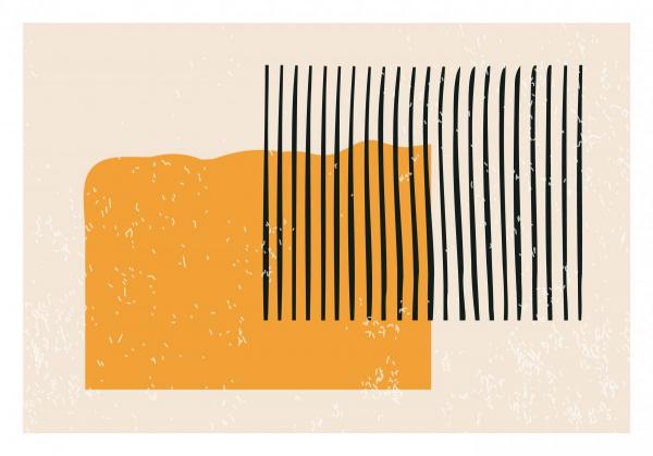 נורדי גיאומטרי 801 – Artpicked Modern | תמונה לסלון בסגנון מודרני