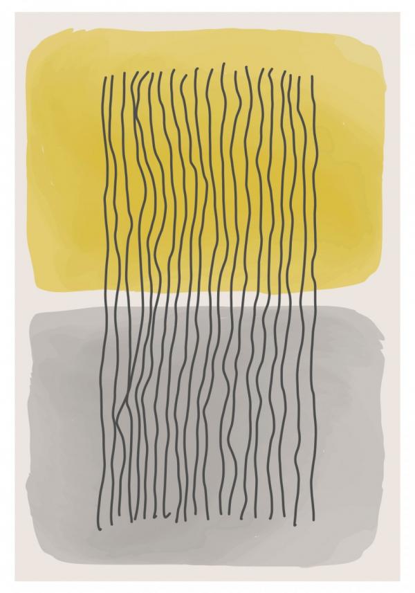 נורדי גיאומטרי 099 – Artpicked Modern | תמונה לסלון בסגנון נורדי