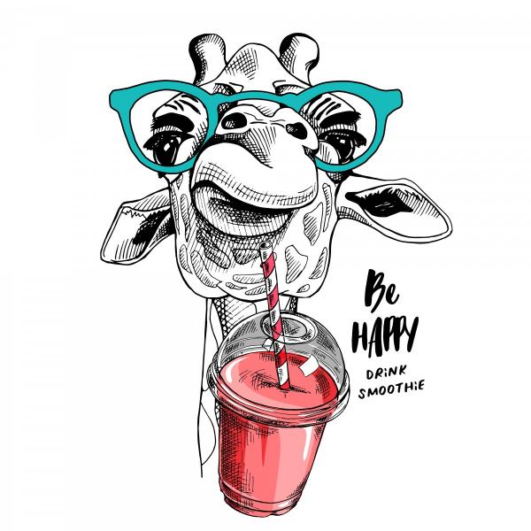 ג'ירפה שייק – Artpicked Modern | תמונה לסלון בסגנון מודרני