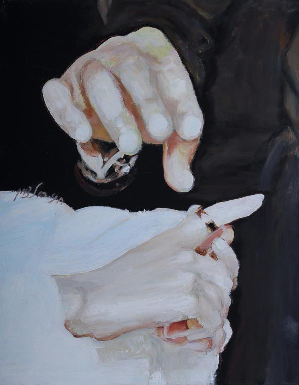 קידושין – חני הולצמן | תמונה לסלון בסגנון ריאליסטי