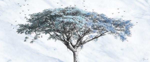 SPIRITUAL TREE  – דנה לוין חזיזה | תמונה לסלון בסגנון סוריאליסטי