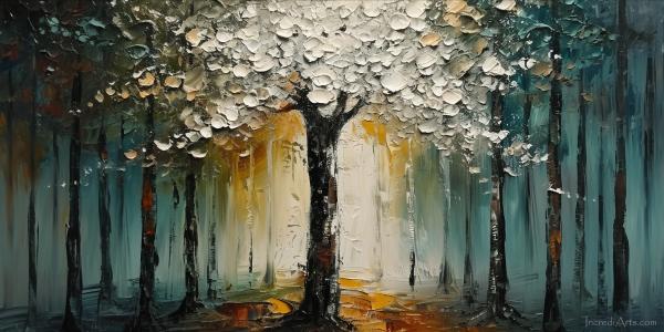 העץ הנדיב – יובל אמיר | תמונה לסלון בסגנון מודרני