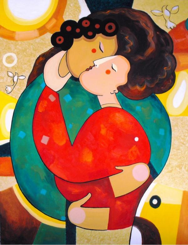 אהבה – נטליה ברברניק | תמונה לסלון בסגנון מודרני