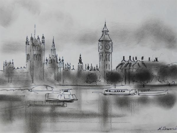 לונדון – נטליה ברברניק | תמונה לסלון בסגנון קלאסי