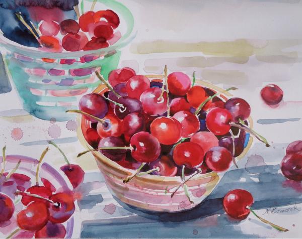 דובדבן מתוק – נטליה ברברניק | תמונה לסלון בסגנון מודרני