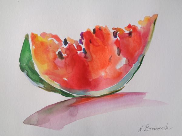 אבטיח – נטליה ברברניק | תמונה לסלון בסגנון מודרני