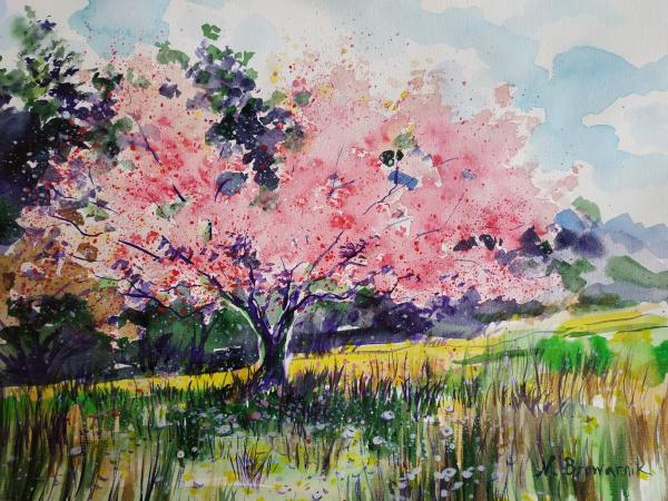 אביב פורח – נטליה ברברניק לימיטד | תמונה לסלון בסגנון כפרי