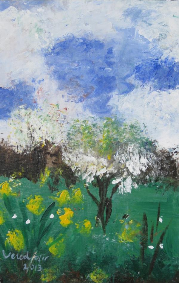 SPRING – ורד אופיר | תמונה לסלון בסגנון כפרי