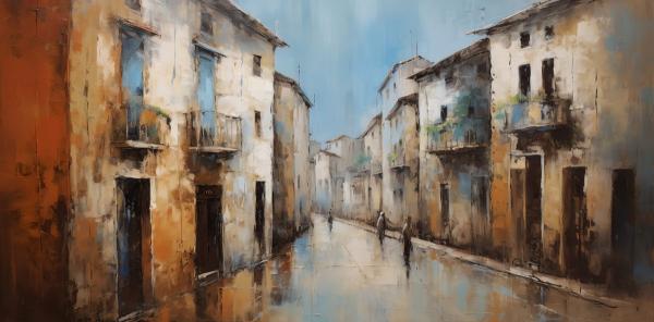 חיי הכפר – אמיר וינברגר | תמונה לסלון בסגנון כפרי