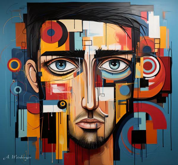 מבט – אמיר וינברגר | תמונה לסלון בסגנון מודרני