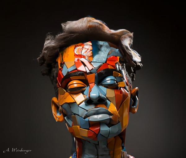 האדם המפוסל – אמיר וינברגר | תמונה לסלון בסגנון מודרני