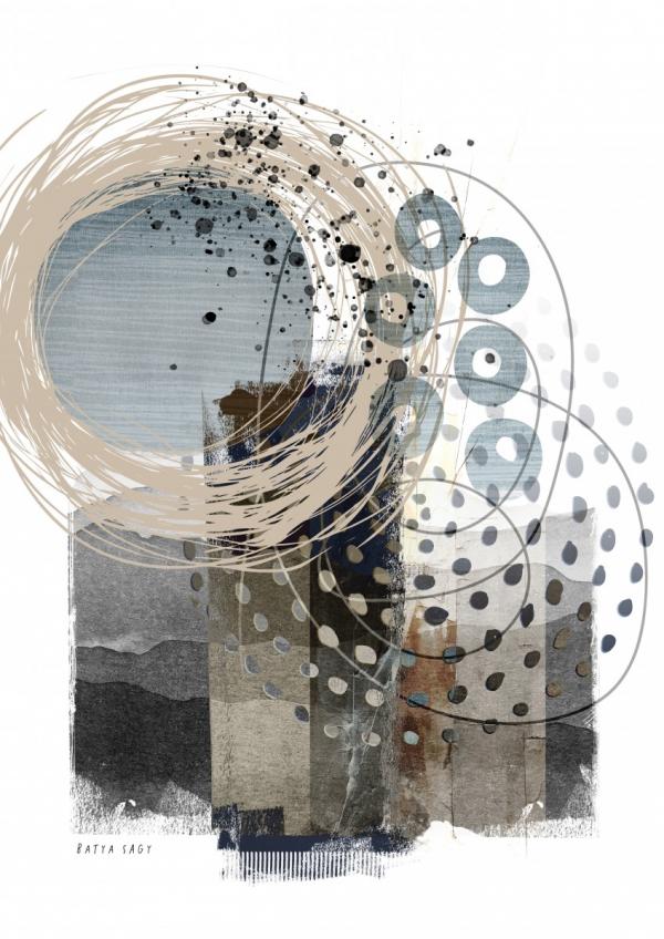 Thoughts – בתיה שגיא | תמונה לסלון בסגנון מופשט