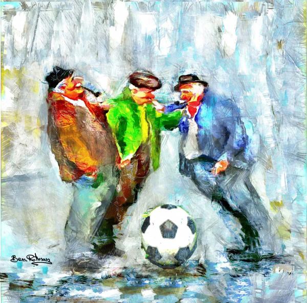 שמחת הכדור רגל – בן רוטמן לימיטד | תמונה לסלון בסגנון מודרני