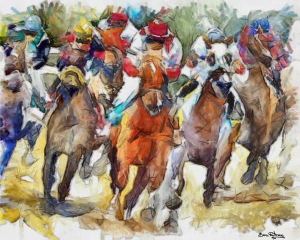 התחרות – בן רוטמן | תמונה לסלון בסגנון מודרני