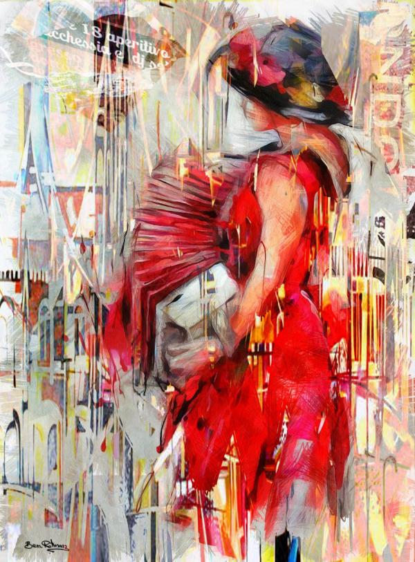 צלילים רכים בהמולת העיר – בן רוטמן | תמונה לסלון בסגנון מודרני