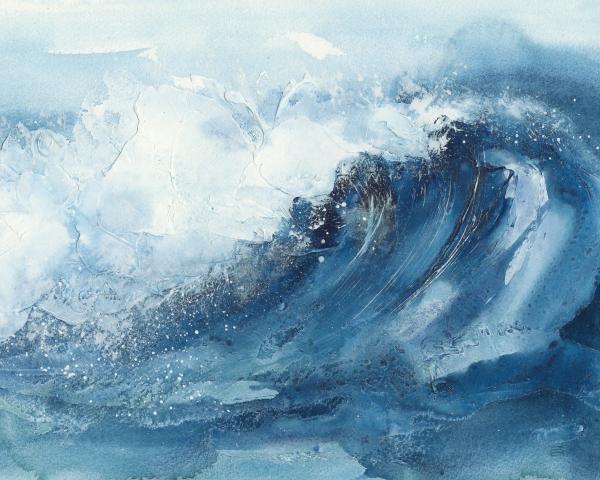 הגל – Chris Paschke | תמונה לסלון בסגנון מודרני