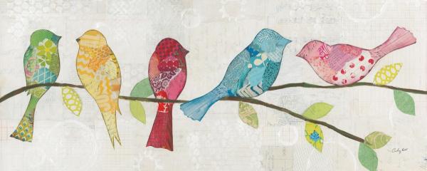 מצייצים ונהנים II – Courtney Prahl | תמונה לסלון בסגנון מודרני