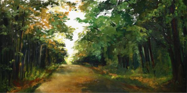 בדרך – חגי עמנואל | תמונה לסלון בסגנון כפרי