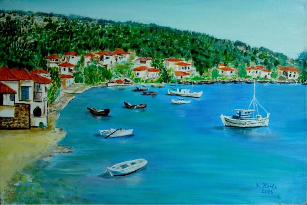 נוף בספרד – אסתר חן-ברזילי | תמונה לסלון בסגנון כפרי