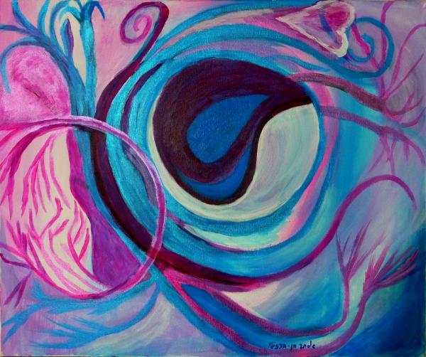 רפואה משלימה – אסתר חן-ברזילי | תמונה לסלון בסגנון מופשט