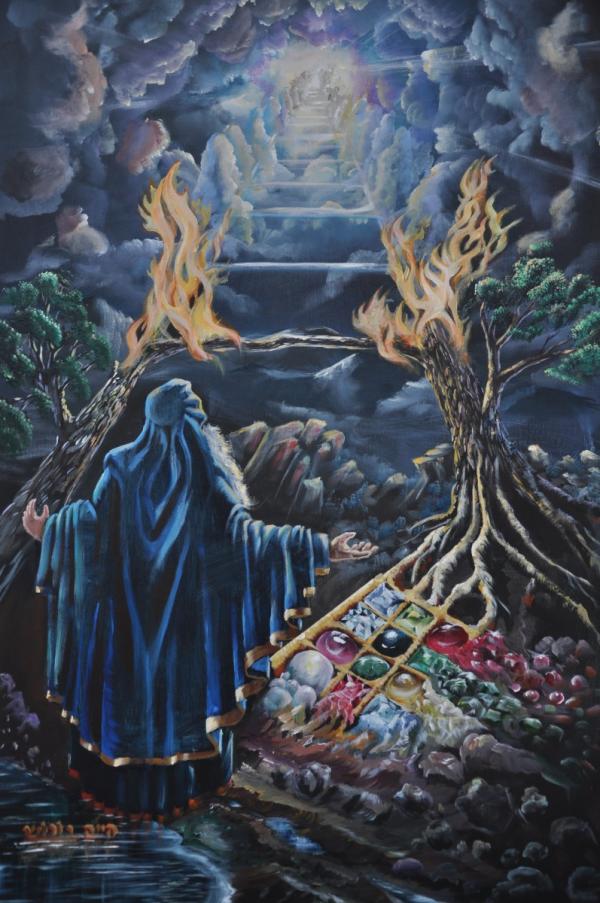 חלום יעקב 7 – חיים בורוש | תמונה לסלון בסגנון קלאסי