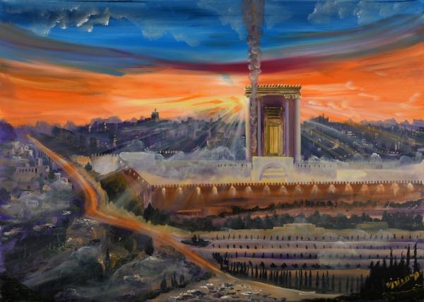 ירושלים של מעלה – חיים בורוש | תמונה לסלון בסגנון מודרני