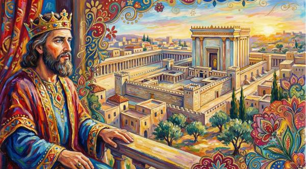 בית המקדש – חבצלת רוסבי | תמונה לסלון בסגנון קלאסי