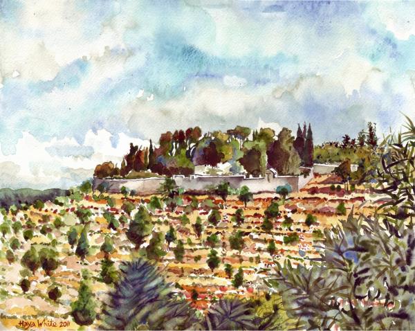 מינזר האחיות ציון – חיה וייט | תמונה לסלון בסגנון כפרי