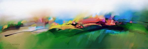 פתחתי חלון – איש גורדון | תמונה לסלון בסגנון מופשט