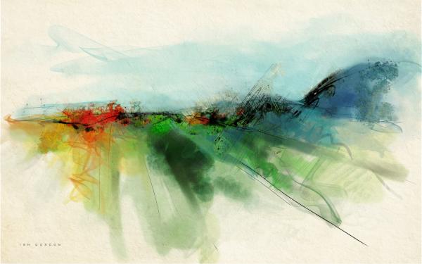 נופי העמק – איש גורדון | תמונה לסלון בסגנון מודרני