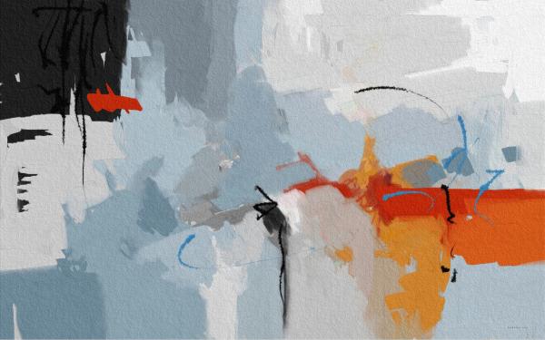 בדרכי לשום מקום – איש גורדון | תמונה לסלון בסגנון מופשט