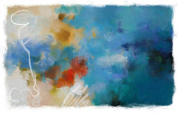 מופשט 204 – איש גורדון | תמונה לסלון בסגנון מופשט