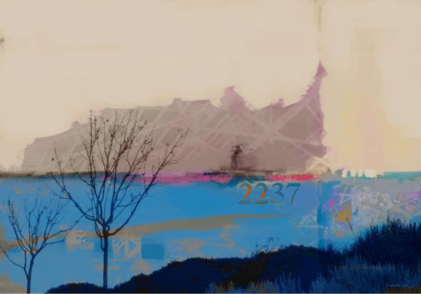 החוף שבו פגשתי את עצמי – איש גורדון | תמונה לסלון בסגנון מודרני