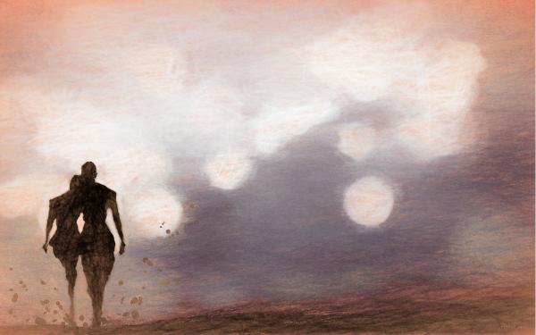 את ואני – איש גורדון | תמונה לסלון בסגנון מודרני