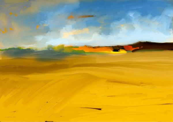 שדות זהב – איש גורדון | תמונה לסלון בסגנון מודרני