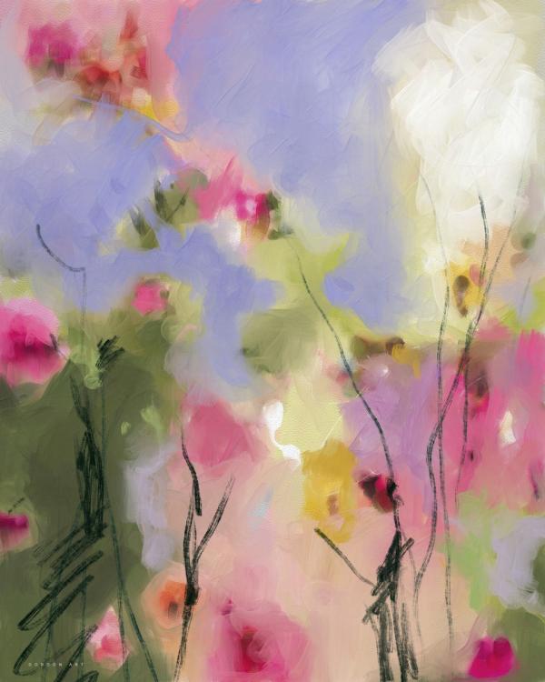 בחצר האחורית – איש גורדון | תמונה לסלון בסגנון מופשט