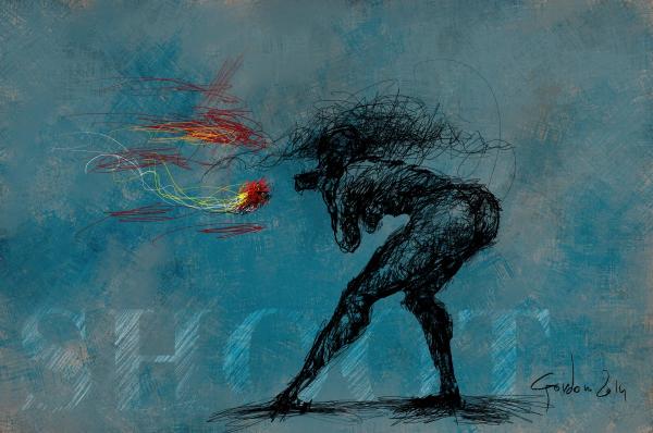 If You Have to Shoot – איש גורדון סלקטד | תמונה לסלון בסגנון מופשט